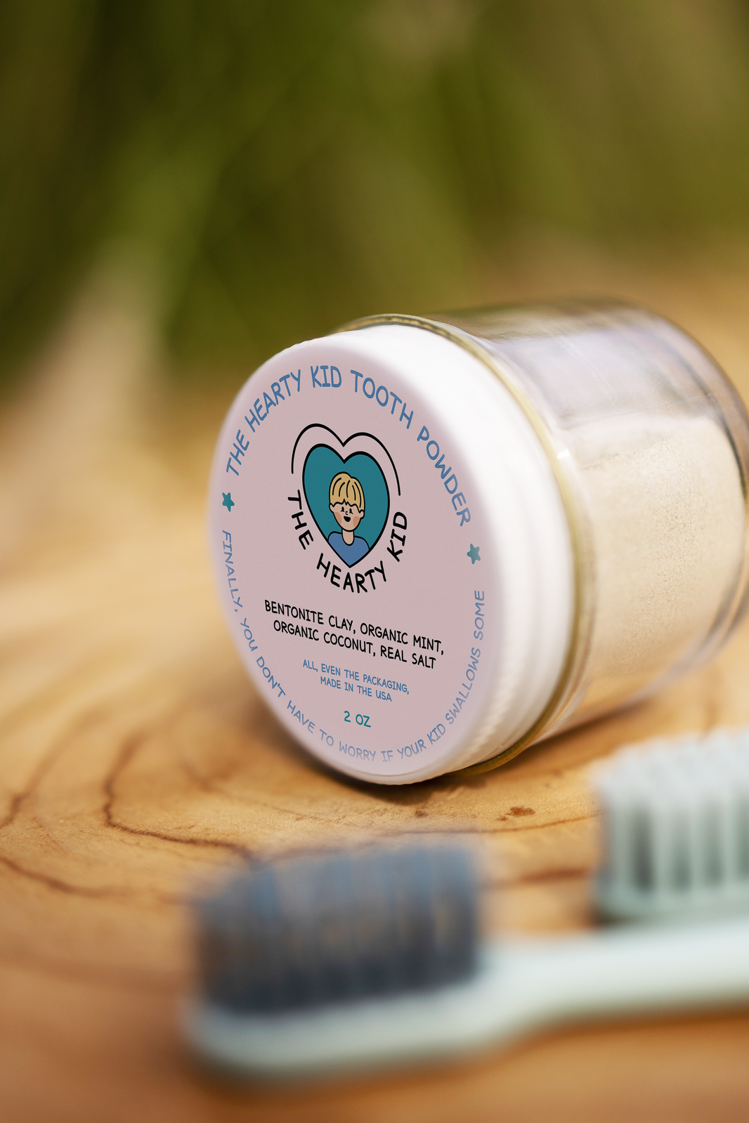 The Hearty Kid Egg-free Organic Tooth Powder